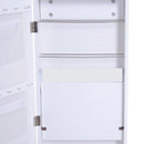 Specchio con Vano Portagioie da Parete in Legno Bianco MDF 36x108.5x11.5 cm 