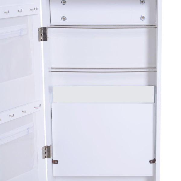 Wandspiegel mit Schmuckkästchen aus weißem Holz MDF 36x108,5x11,5 cm online