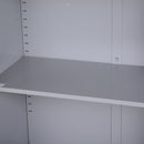 Armadietto Portadocumenti con Chiusura di Sicurezza in Acciaio Grigio 80x40x92.5 cm 