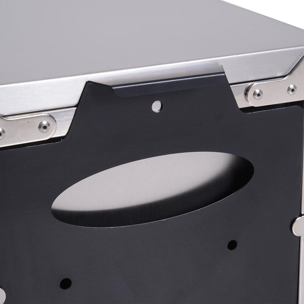 prezzo Tragbarer klappbarer Gasherd Grilltisch Aluminium 104,2 x 85,5 x 55 cm