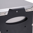 Tavolino Portatile per Barbecue con Fornello a Gas Pieghevole in Alluminio 104.2x85.5x55 cm 