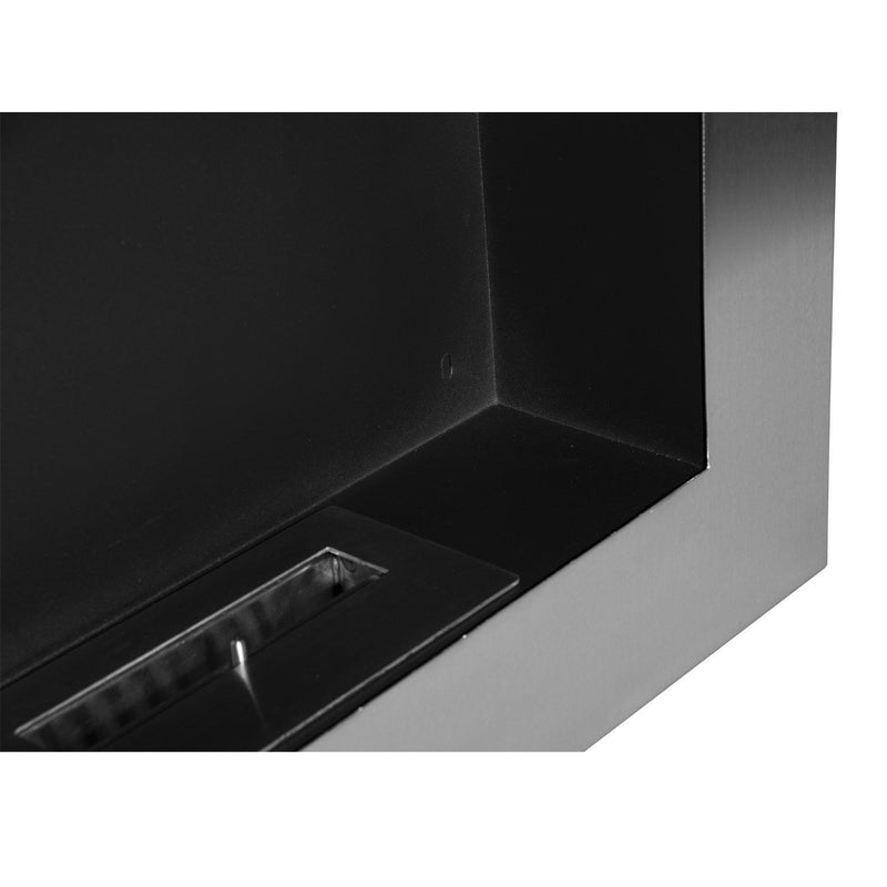 Camino a Bioetanolo da Parete 110x54 cm Inox 