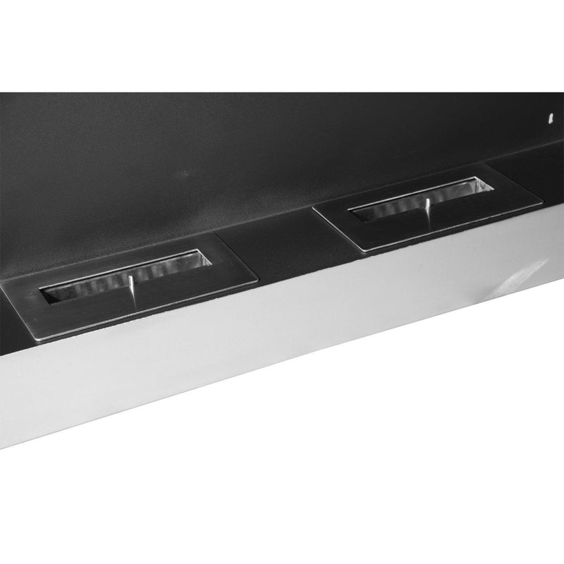 Camino a Bioetanolo da Parete 110x54 cm Inox 