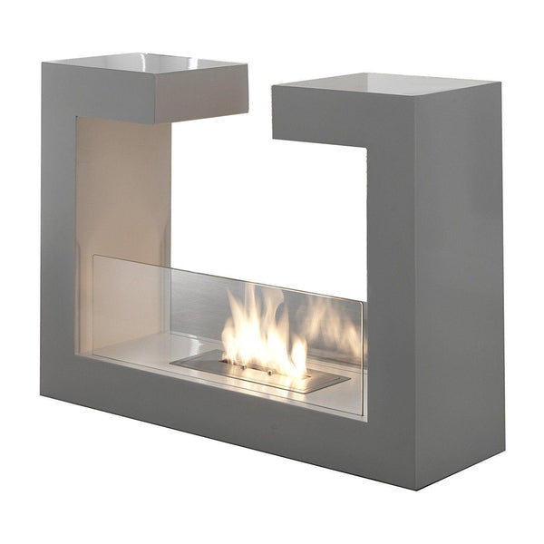Bioethanol Bodenkamin 78x58 cm Weiß sconto