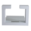 Camino a Bioetanolo da Pavimento 78x58 cm Bianco 