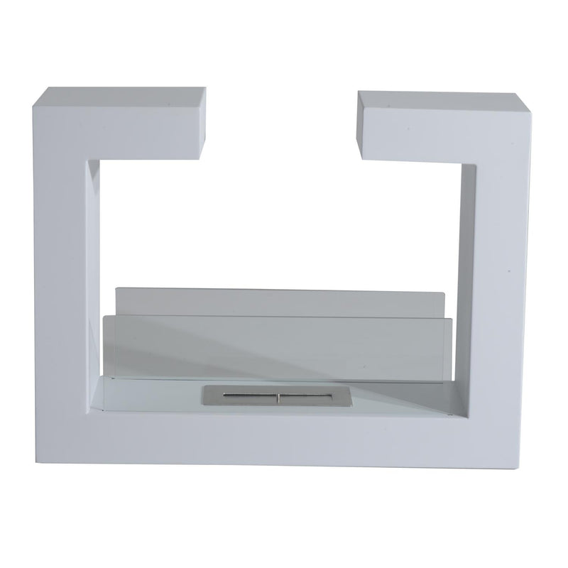 Camino a Bioetanolo da Pavimento 78x58 cm Bianco 