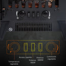 Camino Elettrico da Terra Effetto Fiamma 1800W Nero 