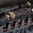 Camino Elettrico da Terra Effetto Fiamma 1800W Nero 