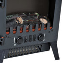 Camino Elettrico da Terra Effetto Fiamma 1800W Nero 