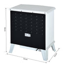 Camino Elettrico da Terra Effetto Fiamma 1800W Bianco 