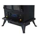 Camino Elettrico da Terra Effetto Fiamma 950W/1850W Nero 