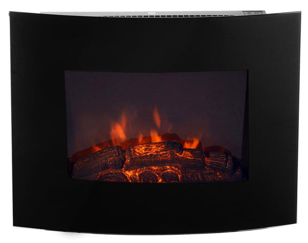 Elektrischer Wandkamin Flammeneffekt 900W/1800W Schwarz prezzo