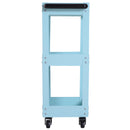 Carrello in Acciaio 3 Ripiani Azzuro 43.5x28x78 cm 