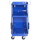 Carrello Porta Utensili Attrezzi a 3 Ripiani 4 Ruote Max 50kg Blu 71x70x39 cm 