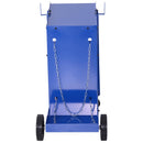 Carrello Porta Utensili Attrezzi a 3 Ripiani 4 Ruote Max 50kg Blu 71x70x39 cm 