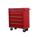 Carrello da Lavoro Cassettiera Porta Utensili Rosso 67.5x33x77 cm 
