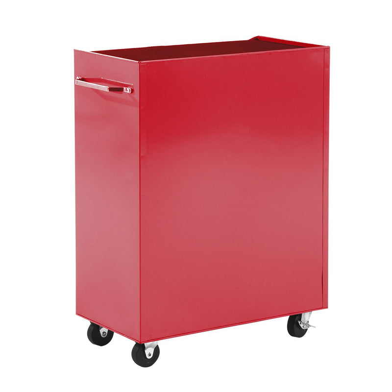 Carrello Porta Utensili Attrezzi Attrezzatura con Cassettiera Rosso 61.5x33x85 cm 