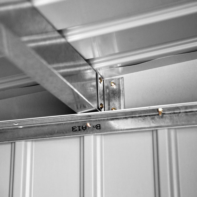 Casetta Box da Giardino in Lamiera Verde 277x130x173 cm 