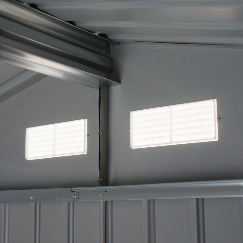 Casetta Box da Giardino in Lamiera Ocra 277x191x192 cm 