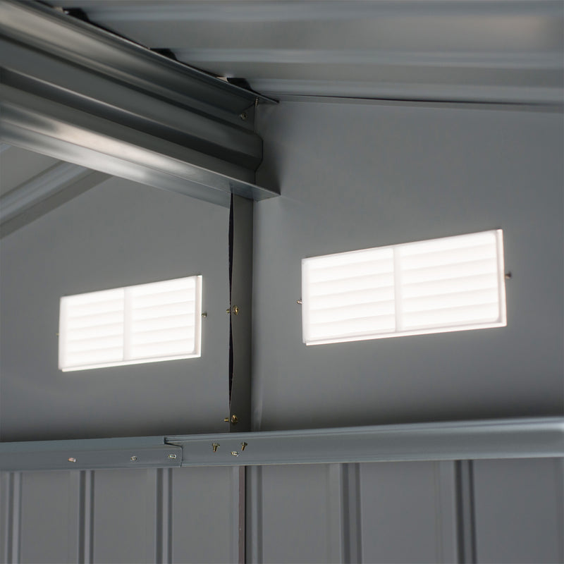 Casetta Box da Giardino in Lamiera Verde 277x191x192 cm 