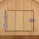 Casetta Box da Giardino in Legno Naturale 77x54.2 cm 