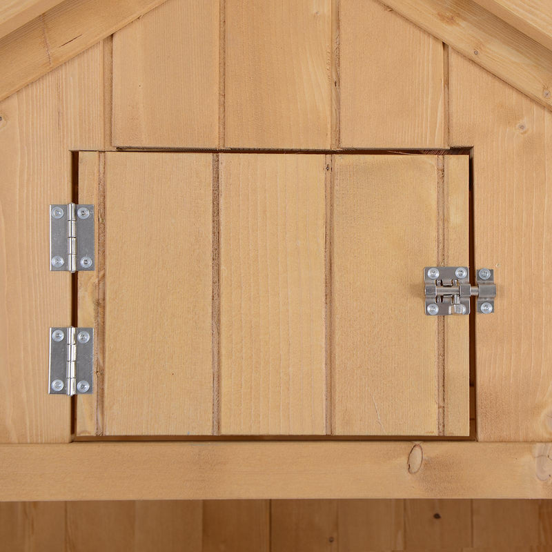 Casetta Box da Giardino in Legno Naturale 77x54.2 cm 