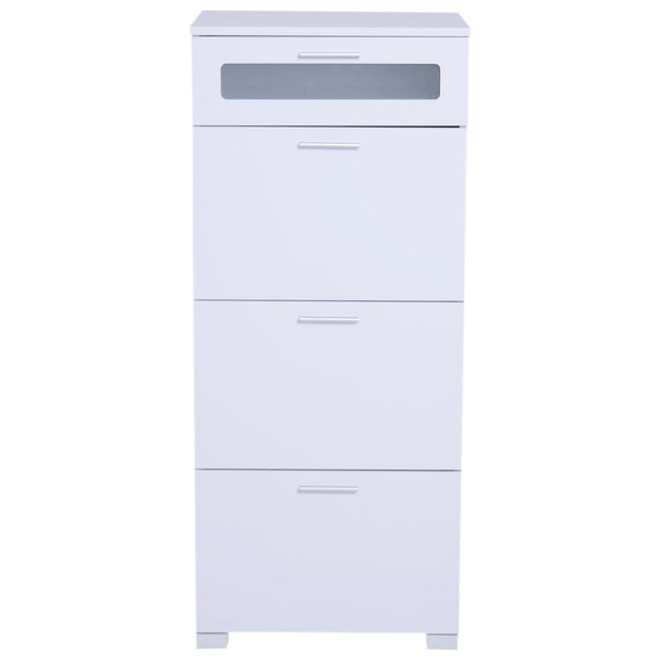 Kommode mit 4 Schubladen aus weißem Holz 50x40x116,5 cm acquista
