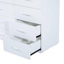 Cassettiera per Casa e Ufficio in Legno Bianco 90x35x73 cm 