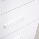 Cassettiera per Casa e Ufficio in Legno Bianco 90x35x73 cm 