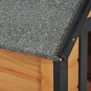 Cuccia per Cani da Esterno con Tetto Spiovente in Legno di Abete Impermeabile 56x60.5x66 cm 