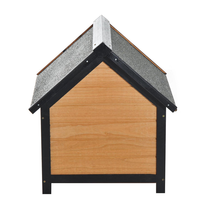 Cuccia per Cani da Esterno con Tetto Spiovente in Legno di Abete Impermeabile 56x60.5x66 cm 