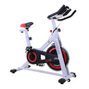 Cyclette Fitness Bianco nero rosso 107x48x100 cm 