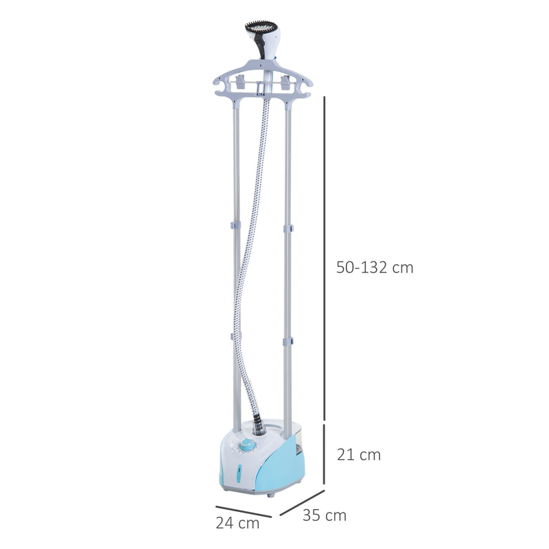 Stiratrice a Vapore Verticale 2L 1800W Doppia Asta Telescopica Retrattile 