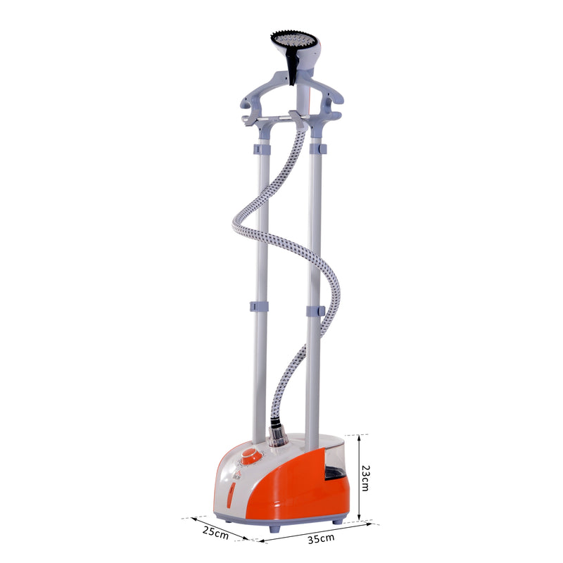 Stiratrice a Vapore Verticale Capacità 2L Arancione e Grigio 