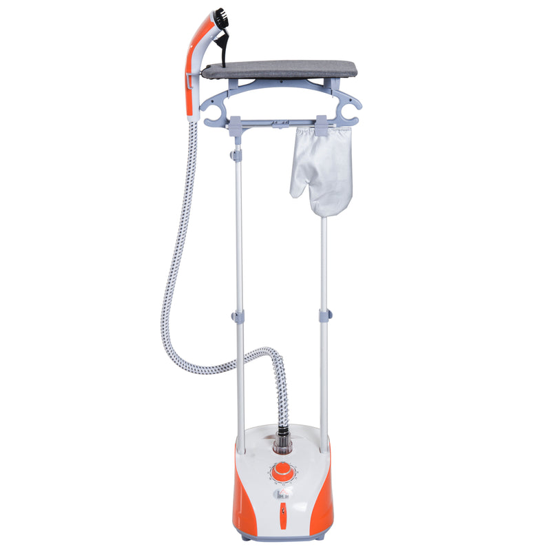 Stiratrice a Vapore Verticale Capacità 2L Arancione e Grigio 
