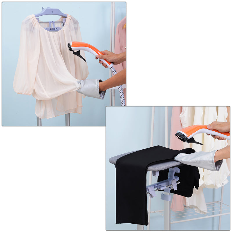 Stiratrice a Vapore Verticale Capacità 2L Arancione e Grigio 