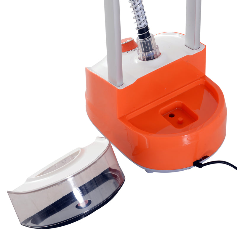 Stiratrice a Vapore Verticale Capacità 2L Arancione e Grigio 