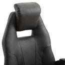 Sedia da Gaming Ergonomica Girevole Nero Altezza Regolabile 