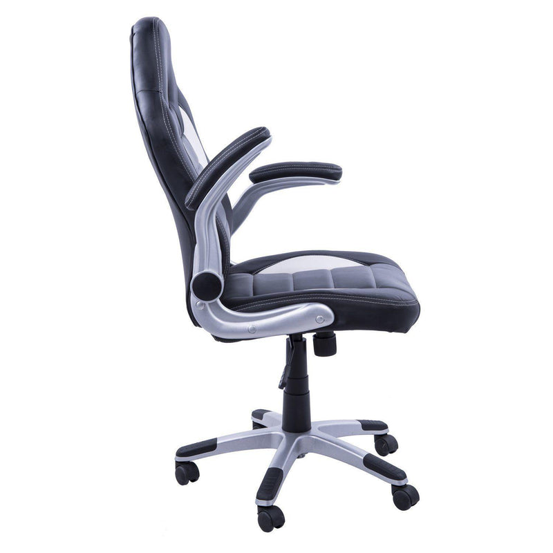 Sedia Poltrona Dirigenziale da Gaming Grigio e Nero 