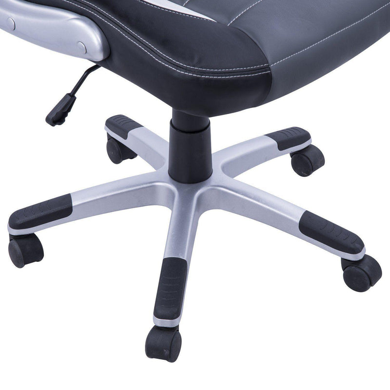 Sedia Poltrona Dirigenziale da Gaming Grigio e Nero 