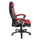Sedia da Gaming Massaggiante e Riscaldante Rosso e Nero 68x69x108-117 cm 