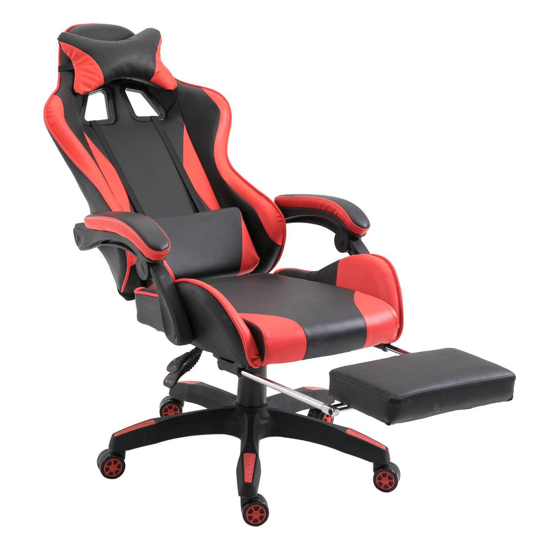 Sedia da Gaming Reclinabile Nero-rosso 66x60x127-134 cm 