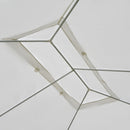 Gazebo in Tessuto PE con Zanzariera Bianco 4x3m 