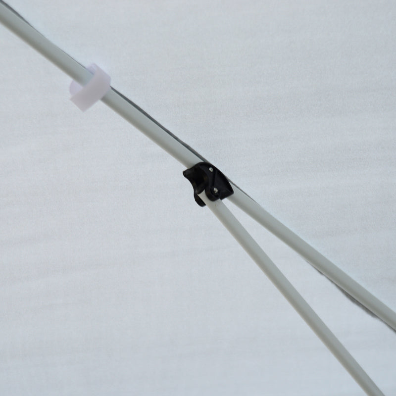 Gazebo Impermeabile Pieghevole con Zanzariera Crema 3x6m 