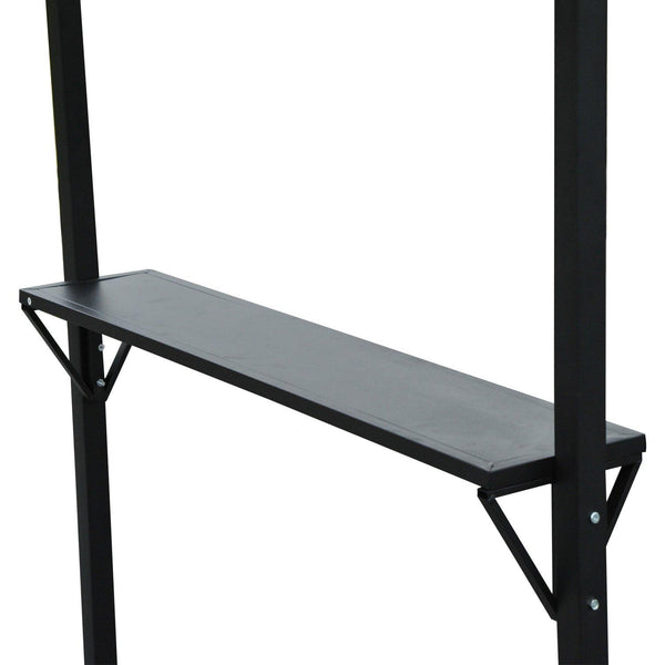 Erweiterbarer Pavillon mit Doppeldach aus kaffeefarbenem Polyester 2,5 x 1,5 m acquista