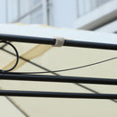 Gazebo Rettangolare con Struttura in Metallo Robusto e Teli Laterali Crema 4x3m 