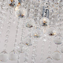 Lampadario a Sospensione Moderno in Cristallo 40x25x40 cm 