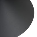 Lampada Design a Sospensione Corpo in Metallo Nero Esterno Bianco Interno Ø34,5x28 cm 