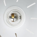 Plafoniera con 3 Faretti LED da Soffitto Orientabili in Metallo Cromato Bianco Ø13x16x55 cm 