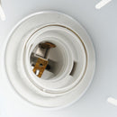 Plafoniera con 4 Faretti LED da Soffitto Orientabili in Metallo Cromato Grigio Ø13x16x72 cm 